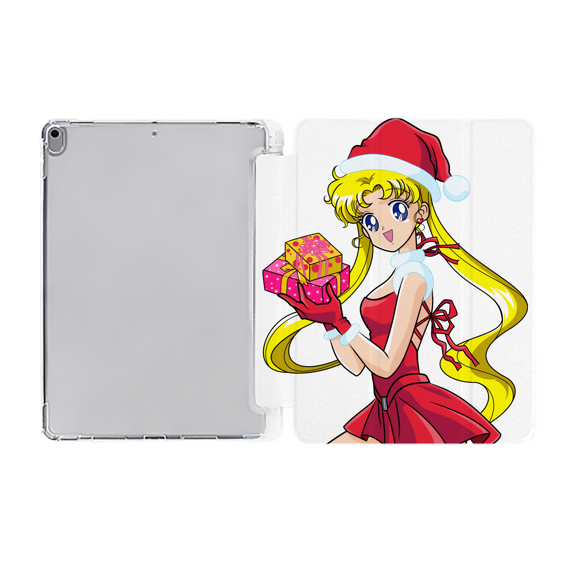 （画像用） 美少女戦士セーラームーン 月野 うさぎ つきの うさぎ Sailor Moon Tsukino Usagi IPad ケース ペン収納付き 三つ折りスタンド PUレザー×シリコン 対応機種9.5/10.5/10.9インチ